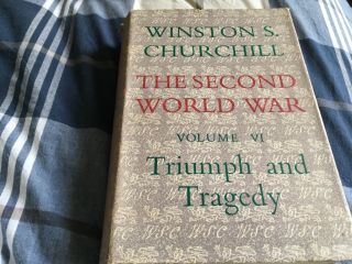 The Second World War By Winston S.  Churchill 1954 Volume 6 (with Dust Cover)