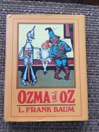 Ozma Of Oz By L.  Frank Baum Hardcover With Dj,  Illustrated First Reprint Edition