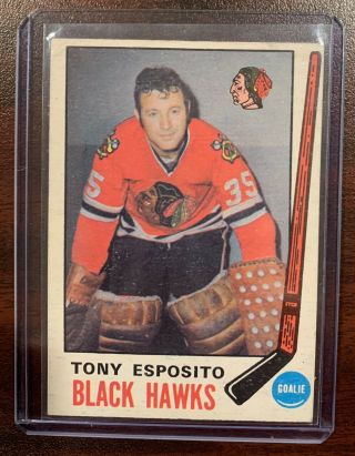 1969 - 70 Opc Tony Esposito Rc 138 O - Pee - Chee Rookie Card Ex - Vintage Legend