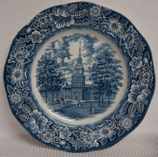 Staffordshire Liberty Blue Dinner Plates Set Of Four More Items Here Vintage