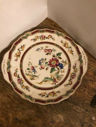Vintage Marlborough Royal Petal Grindley England " Connaught " Round Platter Dish