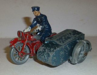 Morestone Vintage Lead Rare Rac Motorcycle And Sidecar - 1950 