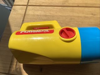 Vintage Playskool Flashlight Torch Activity Toy Red Green White 1980 ' s Toy Rare 3