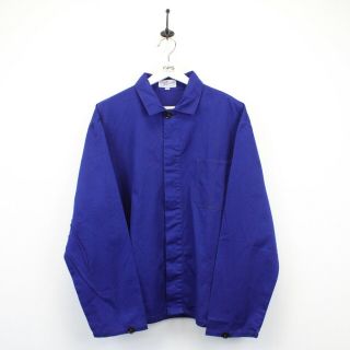 Vintage Friendship French Eu Worker Chore Jacket Work Over Shirt Blue L | Large