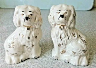 Vintage Pair Miniature Wally Dogs Spaniel Dogs Beswick England 1378 - 7