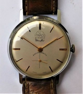Itraco Mechanical Watch Wristwatch Vintage Antique