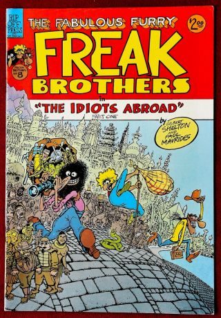 Fabulous Furry Freak Brothers 8 " The Idiots Abroad " Part One 1984 Vf
