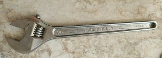 Vintage 16 " Craftsman Tools 44606 Adjustable Wrench Crescent Wrench Style