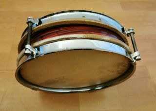 Vintage & Rare Premier Beverley Red Swirl 8.  5 " X 2 " Snare Drum Made In England
