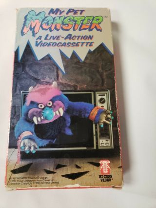 Vintage 1986 My Pet Monster A Live Action Videocassette Vhs Tape
