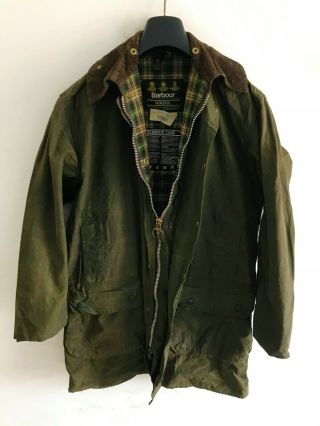 Mens Vintage Barbour Border Wax Jacket/coat Mens 38in Medium / Small S/m 6