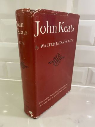 John Keats,  By Walter Jackson Bate.  Harvard University Press,  1964 Hc 2nd Print