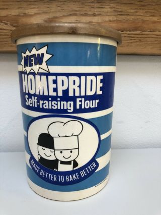Vintage Crown Devon Homepride Flour Jar Rare