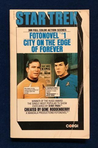 Uk Tv Tie - In Pb Star Trek Fotonovel 1: City On The Edge Of Forever (corgi 1977)
