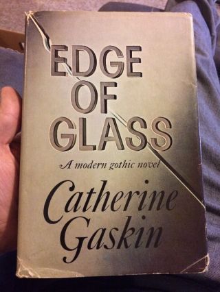 Edge Of Glass By Catherine Gaskin Collectible Horror Gothic Thriller Book Hcdj