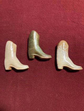 Vintage Frankoma Miniature Cowboy Boots With Star