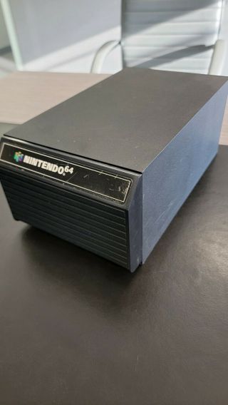 Vintage Nintendo 64 Video Game Storage Case 12 Cartridge Holder N64 Box Shelf