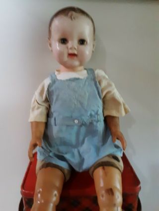 Effanbee Composition Boy Doll Antique 27 " Life Size