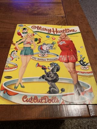 Mary Hartline Paper Doll Book,  1953,  Uncut And Intact