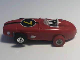 Vintage Aurora Thunderjet Indianapolis Racer (red) 1359 Ho Slot Car