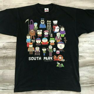South Park Season 1 Characters Shirt L Rare Vintage Comedy Central Cartman Kenny