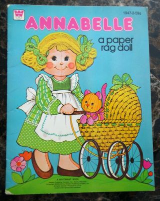 Vintage 1980 Annabelle Paper Doll Book Uncut Whitman 1947 - 2