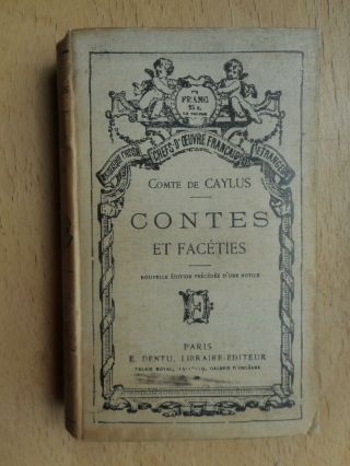 Comte De Caylus: Contes Et Facéties Nouvelle Edition E.  Dentu 1885