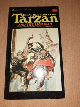 Edgar Rice Burroughs Tarzan And The City Of Gold No16 Science Fiction 1975
