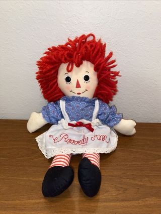 Raggedy Ann Doll 17 " Stuffed Plush Rag Doll Vintage Storytime Nostalgia Doll