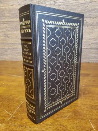 The Magic Mountain By Thomas Mann Franklin Library Faux Leather Gilt Book.  1981