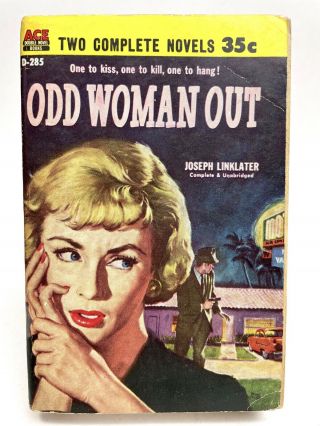 Odd Woman Out / The Brass Shroud Linklater/cassiday Ace Double D - 285 Mystery 1st