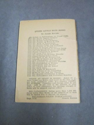 The Jesuits: Religious Rogues Little Blue Book No.  1144 John McCabe 1927 3