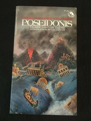 Poseidonis By Clark Ashton Smith,  Ballantine Paperback,  First Printing