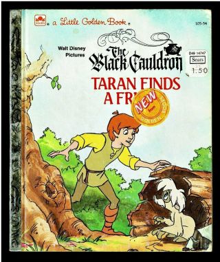 The Black Cauldron Taran Finds A Friend Disney Little Golden Book 1st Edition
