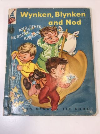 Vintage Wynken,  Blynken And Nod,  A Rand Mcnally Elf Book 1956