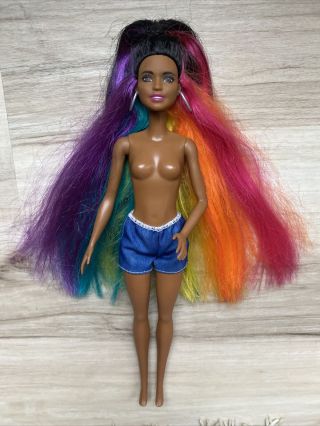 Barbie Rainbow Sparkle Hair Doll African American