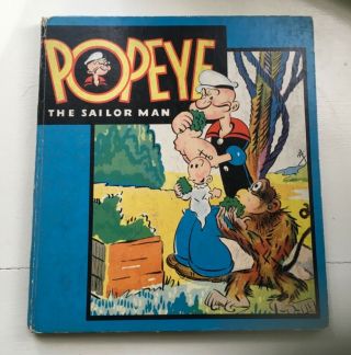1937 King Features Syndicate Popeye The Sailor Man Book Early Comic Cartoon