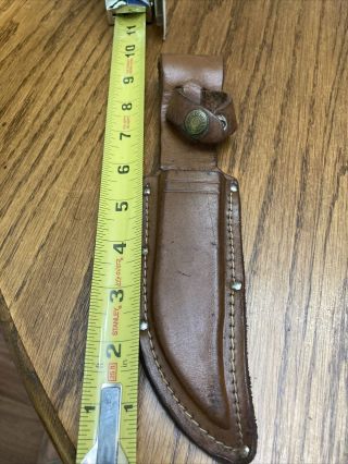 Vintage Western Cutlery Leather Knife Sheath Only