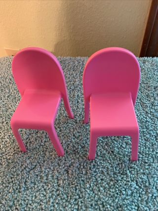 Barbie Dream House 2018 Replacement Part - Pink Chairs
