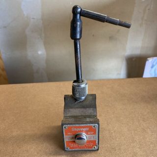 Vintage Starrett 657 Magnetic Base Dial Indicator Holder