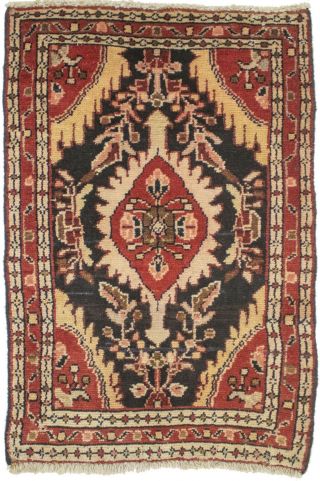 2x3 Handmade Floral Tribal Vintage Home Decor Oriental Rug Wool Carpet 1 