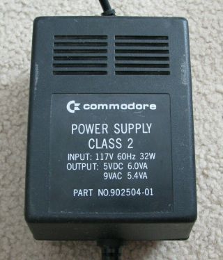 Rare Vintage Commodore 64 7 - Pin Power Supply 902504 - 01