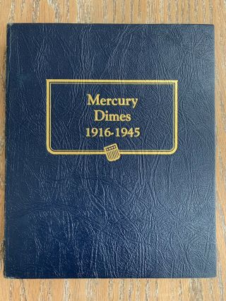 Mercury Dimes Coin Album 1916 - 1945 Whitman Classic 9118 Us