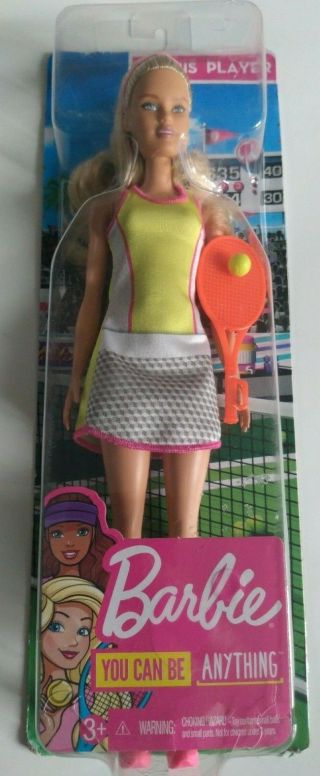 Barbie Career Tennis Player Doll Blonde,  Pink Sneakers And Ponytail