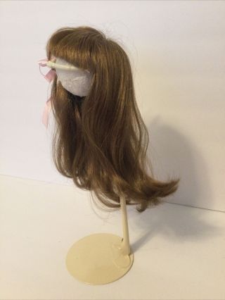 Brunette / Dark Blond DOLL WIG LONG HAIR Size 8” (W4) No Doll 2