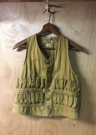 Vintage Utica Duxbak Buckle Back Hunting Vest