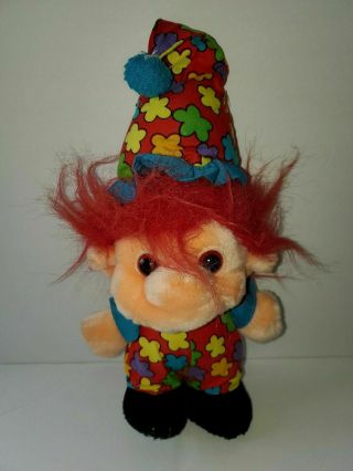 Trolio Trolls Clown Plush 11 " Tall Red Hair