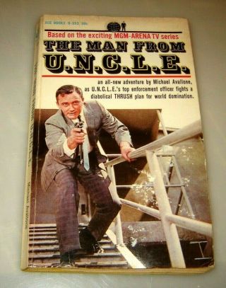 The Man From Uncle Michael Avallone Ace G - 553 Tv Tie In 1st Print Suspense
