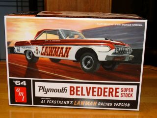 Amt " Lawman " 64 Plymouth Belvedere Stock Model Kit