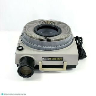 Vintage Kodak Ektagraphic Slide Projector Model B - 2 With/ Remote Control